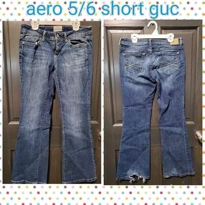 Aeropostale Women's Boot Cut Jeans in Classic Blue